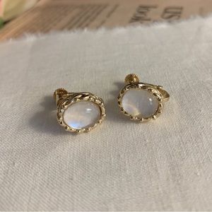 Etsy Clip On Vintage Gold Earrings